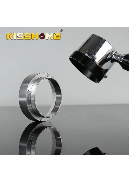 58 mm Tarzı Distribütör Huni Portafilter Barista Kahve Araçları Için Manyetik Espresso Kahve Dozaj Halkası Alüminyum (Yurt Dışından) fırsatları