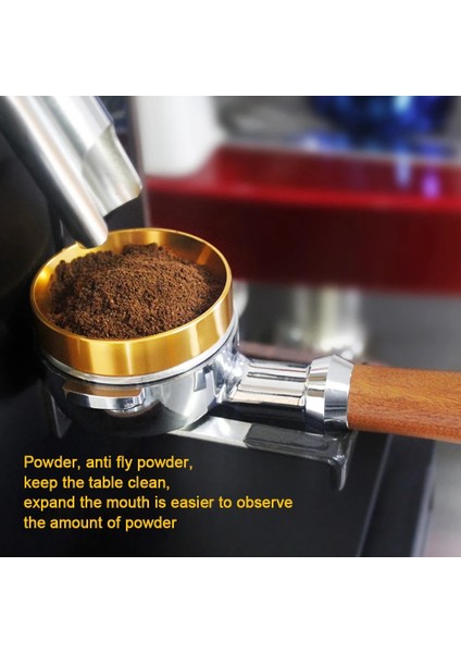 Altın 58 mm Stili mm Manyetik Portafiltreler Kahve Halkası Alüminyum Espresso Dozaj Halkası Espresso Kahve Değirmeni Dozaj Halkası Huni Kahve Gereçleri (Yurt Dışından)