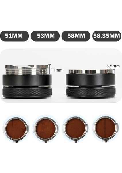 53 mm Tarzı Kahve Sabotaj Paslanmaz Çelik Kahve Distribütörü Kahve Tozu Çekiç Dışbükey Taban Kahve Aksesuarları (Yurt Dışından) modelleri