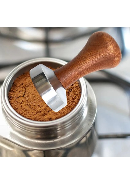 53 mm Tarzı mm Kahve Sabotaj Tozu Distribütörü Profesyonel Ahşap Saplı Aksesuarlar El Tamperleri Barista Için Kahve Distribütörü (Yurt Dışından)