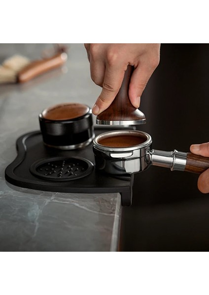 Siyah Beden L Tarzı Espresso Kahve Sabotaj Mat Yivli Kahve Kurcalama Köşe Mat Pad Kaymaz Gıda Güvenli Silikon Kauçuk Cof Ware Tamping Mat (Yurt Dışından) fırsatları