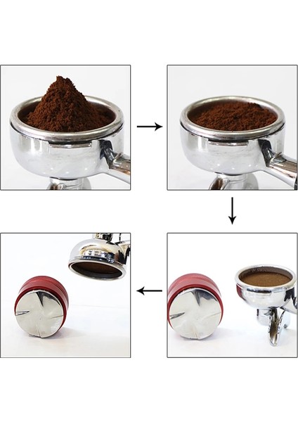 Siyah 3AÇILI Dış Müdahale Stili 53 mm Espresso Paslanmaz Çelik mm Kahve Dağıtıcı Düzleştirici Alet Üç Açılı Eğimli Macaron Kahve Sabotaj (Yurt Dışından)