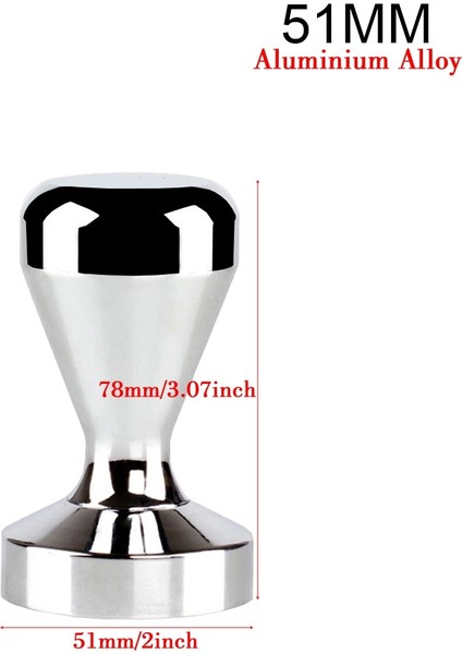 Alüminyum Alaşımlı 51MM Tarzı Alüminyum Alaşımlı Amper El Yapımı Kahve Sıkıştırılmış Toz Çekiç Espresso Makinesi Cafe Barista Araçları Makine Aksesuarları (Yurt Dışından)