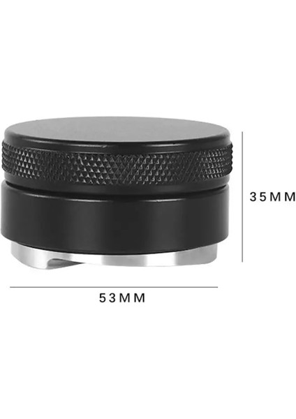 53 mm Tarzı Tamperler Kahve Dağıtıcı Ayarlanabilir Üç Açılı Eğimler Palm Tamper Espresso Dağıtım Aracı Saplı Çift Taraflı (Yurt Dışından)