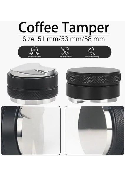 53 mm Tarzı Tamperler Kahve Dağıtıcı Ayarlanabilir Üç Açılı Eğimler Palm Tamper Espresso Dağıtım Aracı Saplı Çift Taraflı (Yurt Dışından) fırsatları