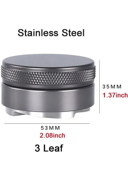 53MM Gri 304 Stili 304 Paslanmaz Çelik Kahve Sabotaj Kahve Distribütörü Kahve Tozu Çekiç Özelleştirilmiş Kahve Gereçleri Kahve Sabotajları (Yurt Dışından)