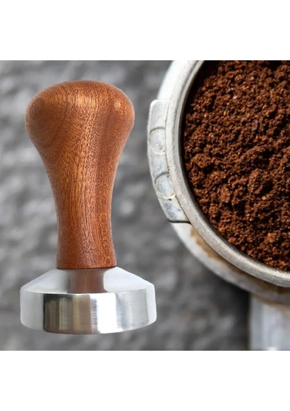 53 mm Tarzı mm Kahve Sabotaj Tozu Distribütörü Profesyonel Ahşap Saplı Aksesuarlar El Tamperleri Barista Için Kahve Distribütörü (Yurt Dışından) indirimleri