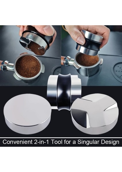 Siyah Yüzük 58MM Tarzı Kahve Sabotaj Cafe Sabotaj Standı Basın Espresso Kahve Makinesi Çift Kahve Mat Iğne Barista Aksesuarları (Yurt Dışından)