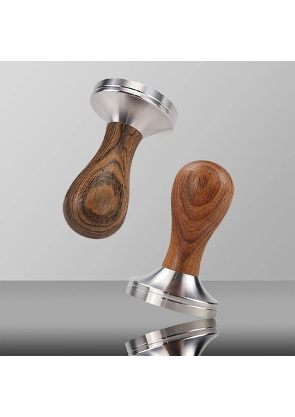 Sadece Temel Stil 57MM Ahşap Saplı Kahve Sabotaj Espresso Tozu Çekiç Paslanmaz Çelik Kahve Araçları Portafilter Için Barista (Yurt Dışından) indirimleri