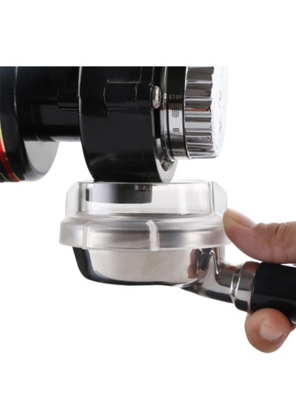 Açık Gri Tarzı 58MM 58 mm Akıllı Dozaj Halkası Espresso Barista Profilter Bira Kase Kahve Tozu 58 mm Profilter Kahve Gücü Anti-Fly Aracı (Yurt Dışından) modelleri