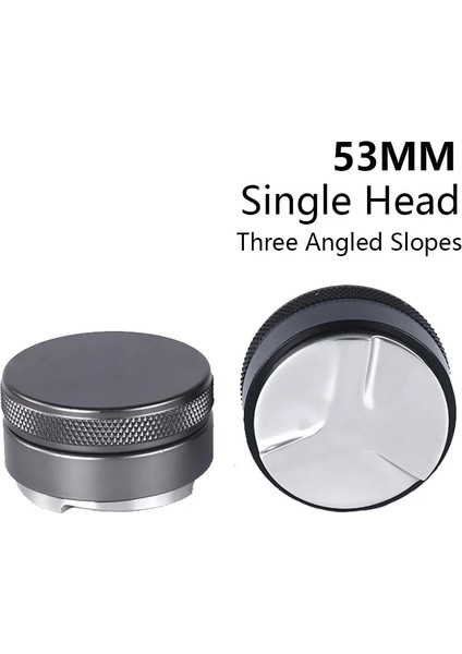 53 Mm-Tek Kafa Stili mm Kahve Dağıtıcı Dış Müdahale Ayarlanabilir Çift Kafa Dış Müdahale Espresso Kahve Tozu Kahve Için Çekiç Dış Müdahale (Yurt Dışından)