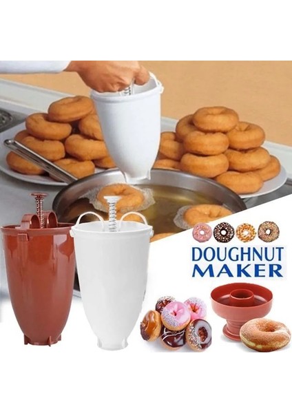 Beyaz Stil Çörek Kalıbı Kolay Hızlı Taşınabilir Çörek Makinesi Manuel Waffle Dağıtıcı Çörek Makinesi Arapça Waffle Plastik Hafif Derin Kızartma (Yurt Dışından) fırsatları