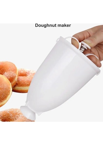 Beyaz Çörek Yapıcı Stili Reative Dıy Donut Maker Kalıp Kek Dekorasyon Araçları Waffle Kalıpları Mutfak Aksesuarı Pişirme Malzemeleri Mutfak Pişirme Araçları (Yurt Dışından) fırsatları