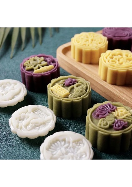 6 FANIMAL50G Stili Sonbahar Ortası Ay Kek Kalıbı Yapma Modeli Baskı Ekipmanları Buz Cilt Maş Fasulyesi Kek Tatlı Elle Preslenmiş Yapışmaz Ev Ay (Yurt Dışından) modelleri