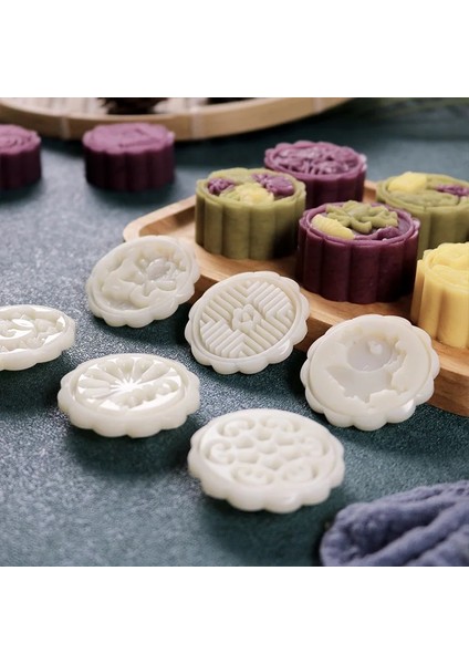 6 FANIMAL50G Stili Sonbahar Ortası Ay Kek Kalıbı Yapma Modeli Baskı Ekipmanları Buz Cilt Maş Fasulyesi Kek Tatlı Elle Preslenmiş Yapışmaz Ev Ay (Yurt Dışından) indirimleri