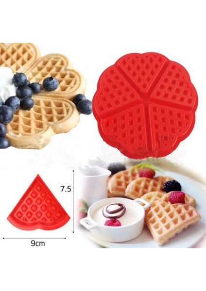 Yapışmaz Gıda Sınıfı Silikon Waffle Kalıp Mutfak Bakeware Kek Kalıp Makineleri Kavurma Kek Dekorasyon Araçları Için (Yurt Dışından) fiyatları