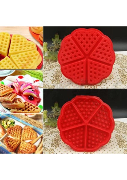 Yapışmaz Gıda Sınıfı Silikon Waffle Kalıp Mutfak Bakeware Kek Kalıp Makineleri Kavurma Kek Dekorasyon Araçları Için (Yurt Dışından) fırsatları