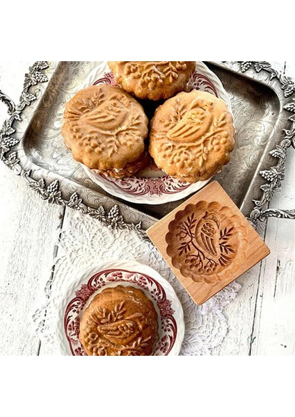 B2 Stili Yazın Ahşap Kurabiye Kalıbı Kesici Dıy Zencefilli Kurabiye Kalıpları Basın 3D Kek Kabartma Pişirme Kalıbı Gül Çiçek Kesici Fırın Aletleri (Yurt Dışından) modelleri