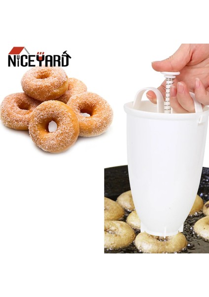 Taşınabilir Çörek Makinesi Çörek Kalıbı Kolay Hızlı Manuel Waffle Dağıtıcı Çörek Makinesi Arapça Waffle Plastik Hafif Derin Kızartma (Yurt Dışından)