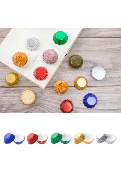 No.1 Tarzı Aper Cupcake Fincan Alüminyum Folyo Muffin Pişirme Fincanları Gömlekleri Cupcakes Kutu Konteyner Kek Kutusu Yumurta Tart Tepsisi (Yurt Dışından)