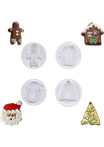 No.1 Tarzı Ute Noel Tarzı Bisküvi Kalıbı Noel Baba Bahar Kalıp Basın Kek Dekorasyon Dıy Pişirme Araçları Yeni Yıl Noel Hediyesi (Yurt Dışından)