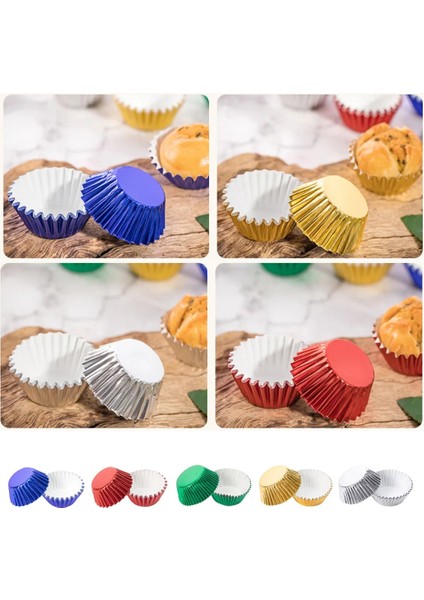 No.2 Tarzı Aper Cupcake Fincan Alüminyum Folyo Muffin Pişirme Fincanları Gömlekleri Cupcakes Kutu Konteyner Kek Kutusu Yumurta Tart Tepsisi (Yurt Dışından)