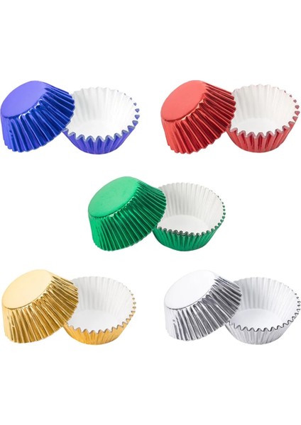 No.2 Tarzı Aper Cupcake Fincan Alüminyum Folyo Muffin Pişirme Fincanları Gömlekleri Cupcakes Kutu Konteyner Kek Kutusu Yumurta Tart Tepsisi (Yurt Dışından)