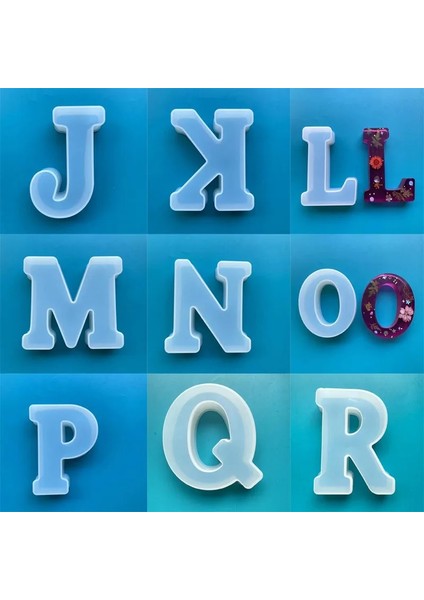 T Stili L018DIY Parlak Yeniden Inç Büyük Standart Harf Alfabe Kalıbı A-Z Dev Harfler Silikon Kalıplar (Yurt Dışından) fırsatları