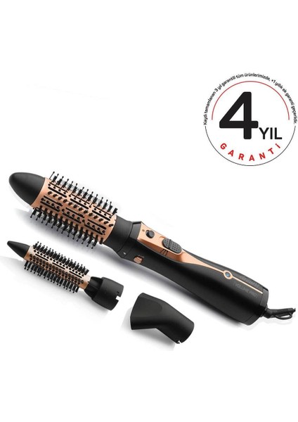 AR5063 Volume Pro Hava Üflemeli Saç Düzleştiricisi - Siyah