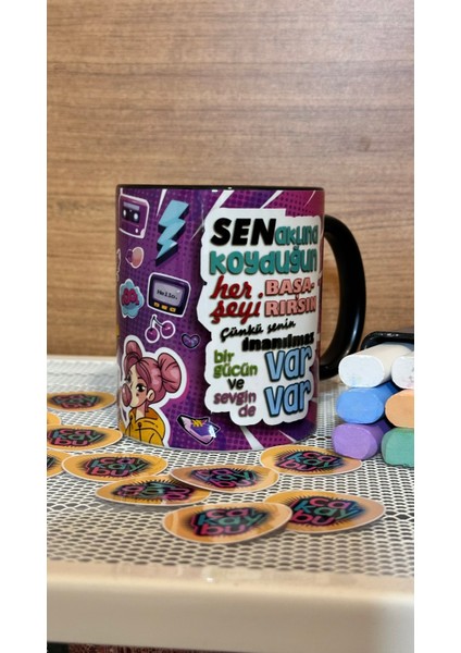 Başarırsın Motto Kupa Özel Tasarım