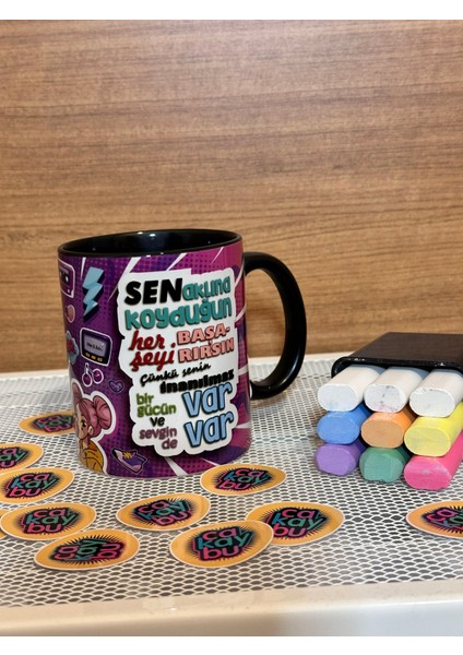 Başarırsın Motto Kupa Özel Tasarım modelleri