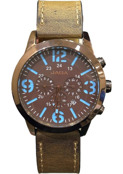 S00914A-JG Deri Kordonlu Erkek Kol Saati