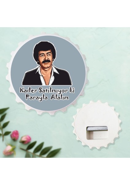 2'li Müslüm Gürses Kader Satılmıyor Ki Tasarımlı Kapak Şekilli Açacak Magnet