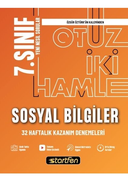 Startfen 7.sınıf Sosyal Bilgiler 32 Hamle Haftalık Kazanım Denemeleri