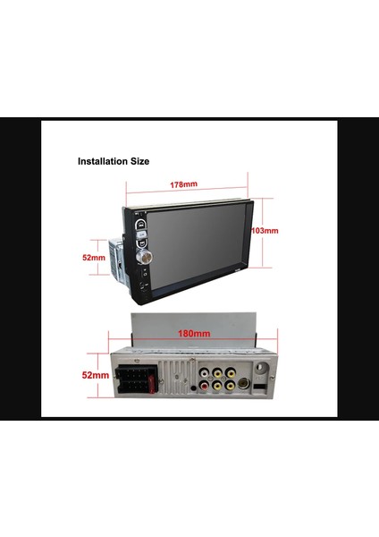 1din 7inc Wince Sistem Tofaş V.s.uygun Ince Arka Kasa
