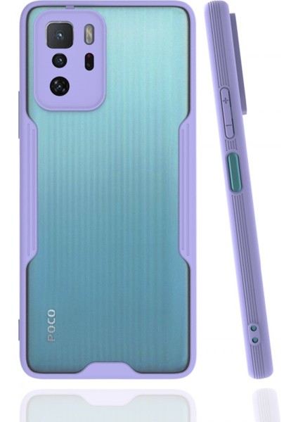 Xiaomi Poco X3 Gt Kılıf Platin Silikon - Lila