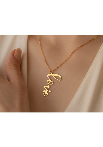 925 Ayar Gümüş Love Kolye fiyatları