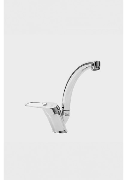 Modern Krom Kuğu Banyo Lavabo Bataryası 40'lık Pirinç Lüx, Modern ve Şık Armatür