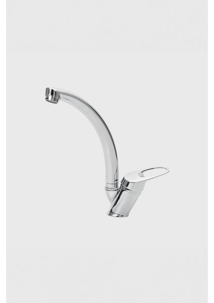 Modern Krom Kuğu Mutfak Lavabo Bataryası 40'lık Pirinç Lüx, Modern ve Şık Armatür