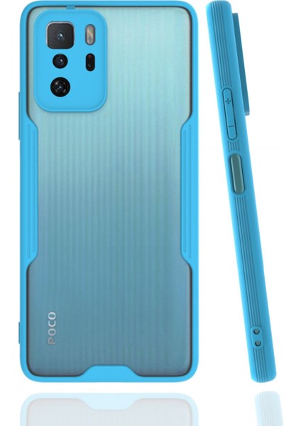 Xiaomi Poco X3 Gt Kılıf Platin Silikon - Mavi