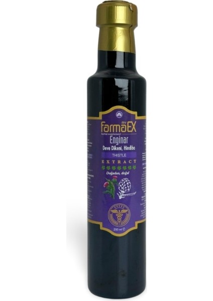 Enginar Ekstraktı 250 Ml. Enginar Deve Dikeni Hindiba Sıvı Ekstresi Thistle Extract