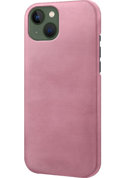 iPhone15 Plus Pl Deri+Pc Buzağı Doku Kılıfı Ultra-Ince Koruyucu Telefon Kapak Çizgi Altın (Yurt Dışından)