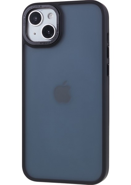iPhone15 Metal Lens Çerçeve Telefon Kılıfı Pc+Tpu Hibrit Şok Geçirmez Kapak Black (Yurt Dışından) modelleri