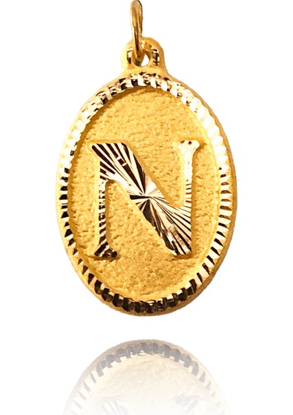 14 Ayar Altın N Harf Kolye