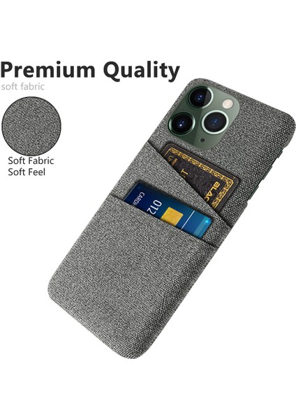 iPhone15 Pro Hard Pc+Bez Koruyucu Telefon Kılıfı Ikili Kart Tutucu Grey (Yurt Dışından) modelleri