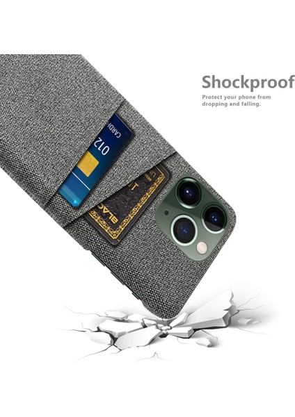 iPhone15 Pro Hard Pc+Bez Koruyucu Telefon Kılıfı Ikili Kart Tutucu Grey (Yurt Dışından) fırsatları