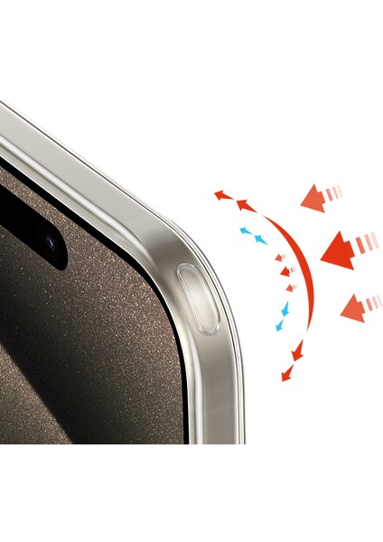 iPhone15 Plus Için Greya Serisi Plus Cep Telefonu Kılıfı Pc+Tpu Şerit Tasarım Anti-Drop Kapak Anti-Tespit Kırmızı (Yurt Dışından)