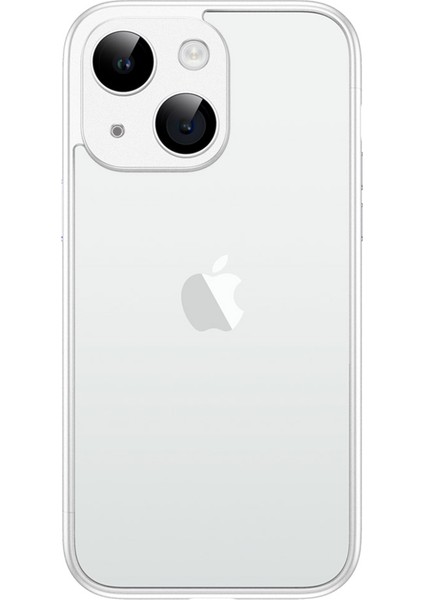 iPhone13 6.1 Inç Kasa Için Ultra Ince Telefon Kapağı Pc Lens Film-Beyaz ile Sert Pc Telefon Kabuğu (Yurt Dışından)