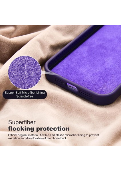 iPhone14 Plus Içinsıvı Silikon Kasa Artı Manyetik Halka Telefon Kabuğu Gizli Kickstand Kapak-Mor (Yurt Dışından) indirimleri