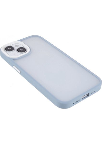 iPhone15 Şok Geçirmez Telefon Kılıfı Şeker Renk Tpu+Akrilik Cilt Touch Cover-Blue (Yurt Dışından) indirimleri